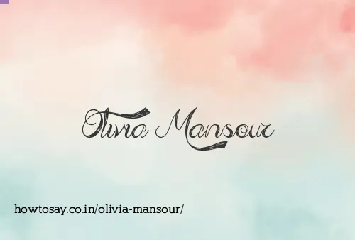 Olivia Mansour
