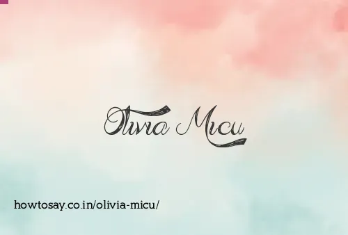 Olivia Micu