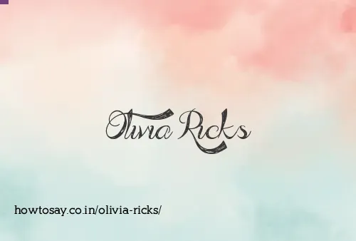 Olivia Ricks