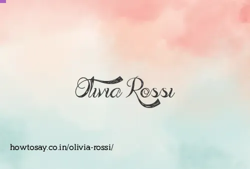 Olivia Rossi