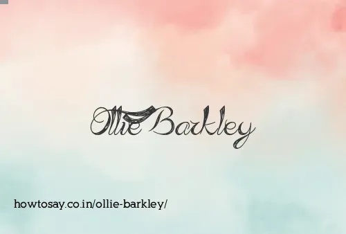 Ollie Barkley