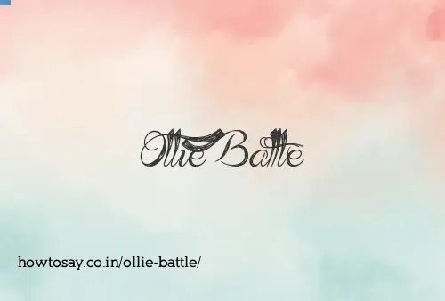 Ollie Battle