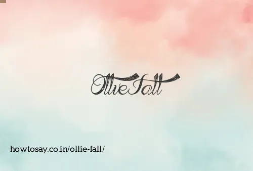 Ollie Fall