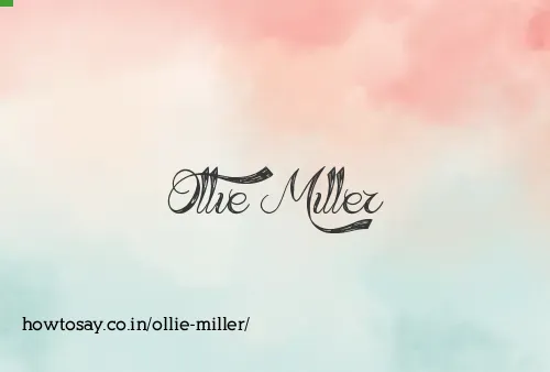 Ollie Miller