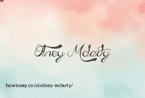 Olney Mclarty