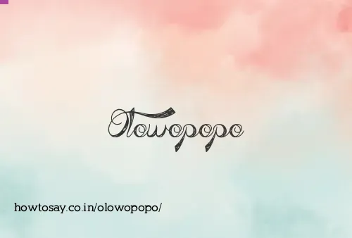 Olowopopo