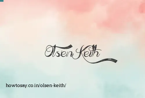 Olsen Keith