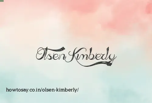 Olsen Kimberly