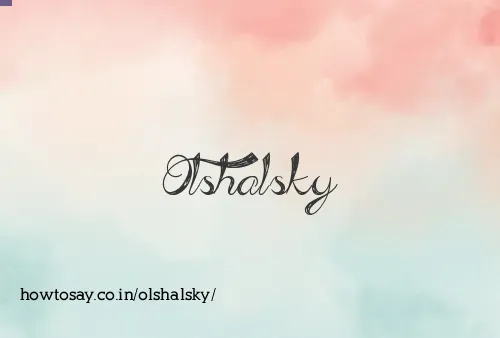 Olshalsky