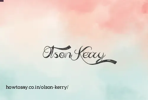 Olson Kerry