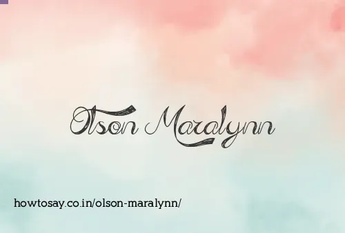Olson Maralynn