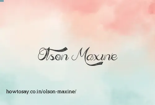 Olson Maxine