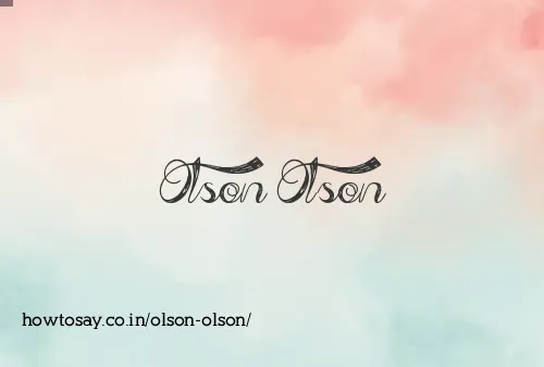 Olson Olson