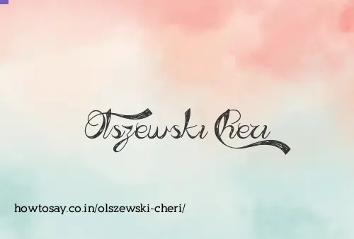 Olszewski Cheri