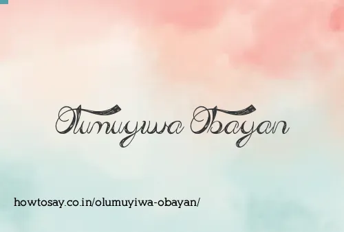 Olumuyiwa Obayan
