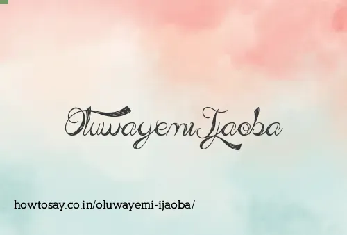 Oluwayemi Ijaoba
