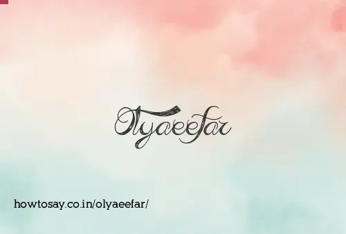 Olyaeefar