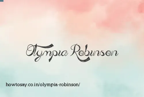 Olympia Robinson