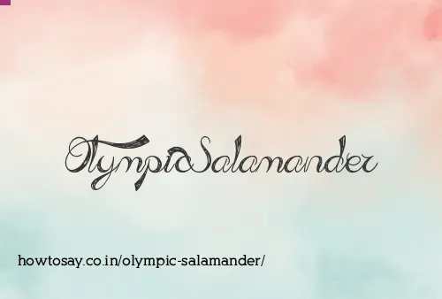 Olympic Salamander