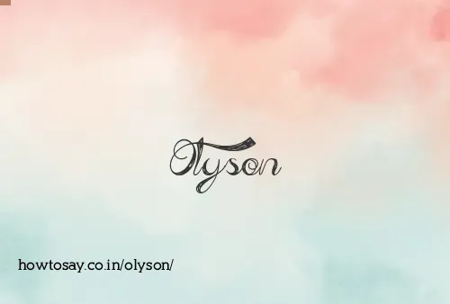 Olyson