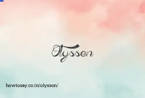 Olysson