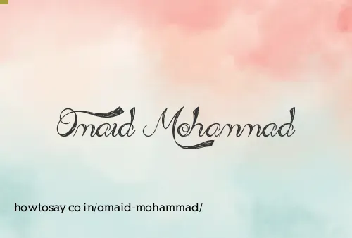 Omaid Mohammad