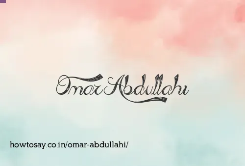 Omar Abdullahi