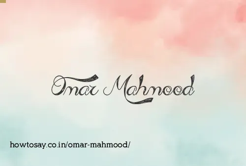 Omar Mahmood