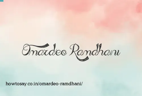 Omardeo Ramdhani