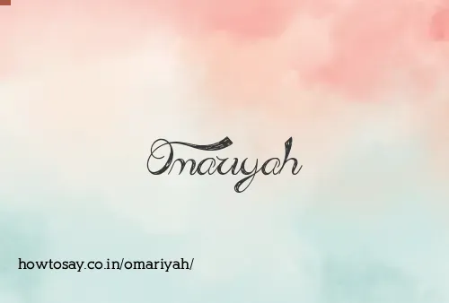 Omariyah