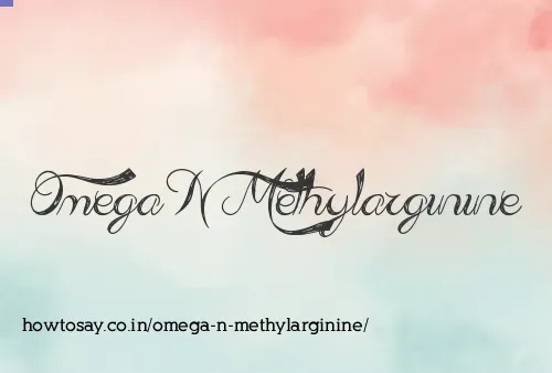 Omega N Methylarginine