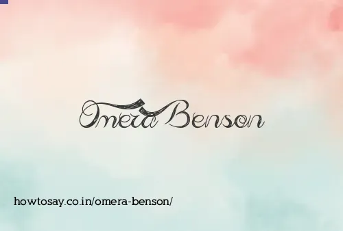 Omera Benson