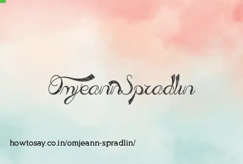 Omjeann Spradlin