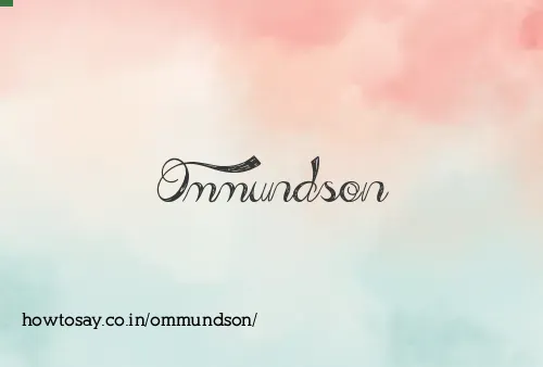Ommundson