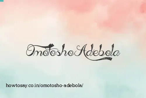Omotosho Adebola