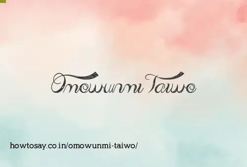 Omowunmi Taiwo