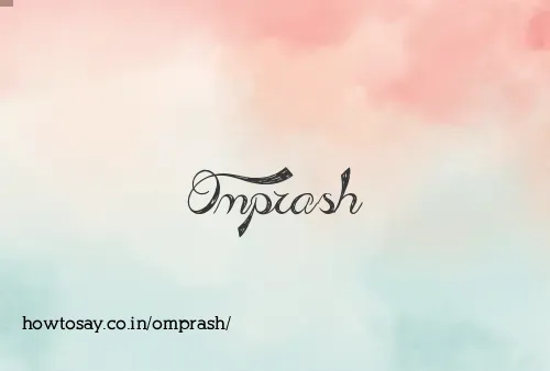 Omprash