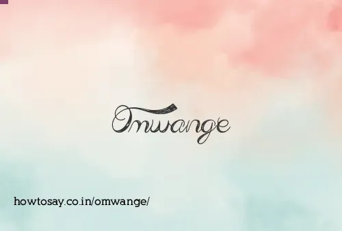 Omwange