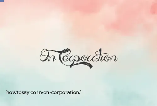 On Corporation