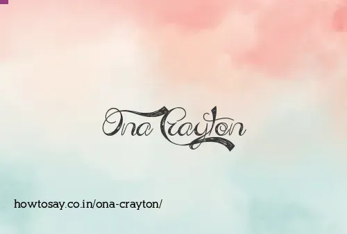 Ona Crayton
