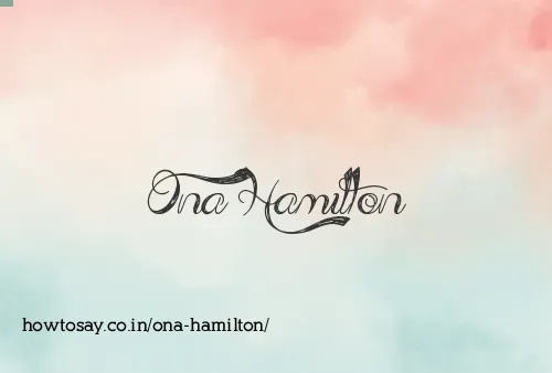 Ona Hamilton