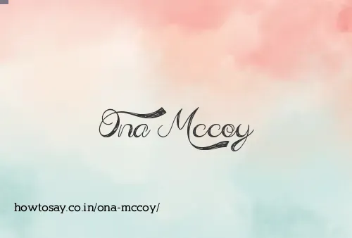 Ona Mccoy