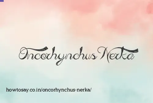 Oncorhynchus Nerka