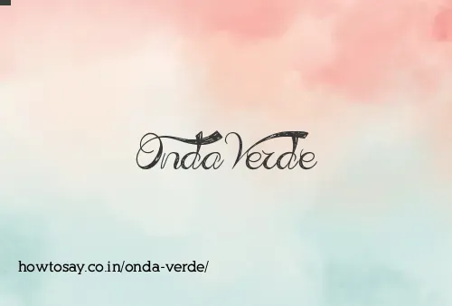 Onda Verde