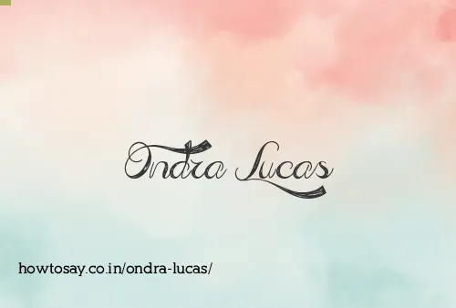 Ondra Lucas