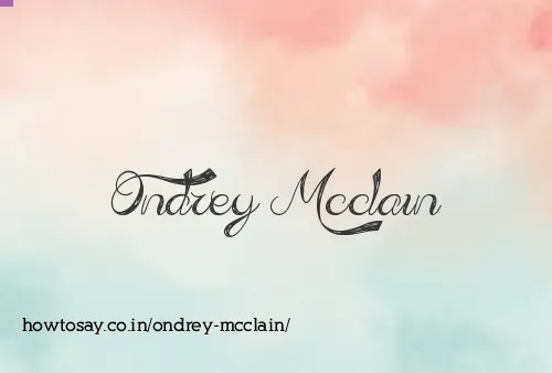 Ondrey Mcclain