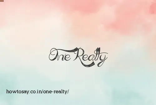 One Realty
