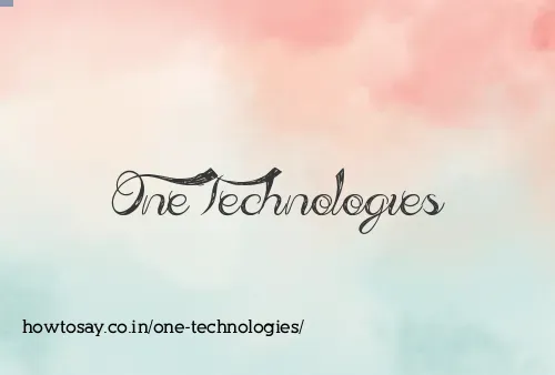 One Technologies