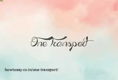 One Transport
