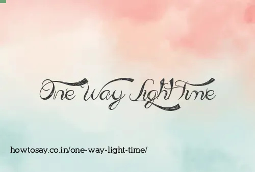 One Way Light Time